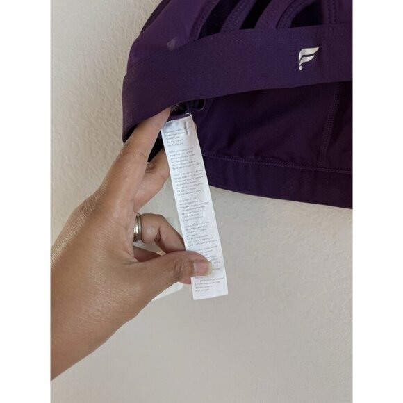Fabletics Faye Mesh High Impact Sports Bra Luxe Purple Women’s Size Small NEW - Picture 8 of 11